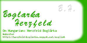 boglarka herzfeld business card
